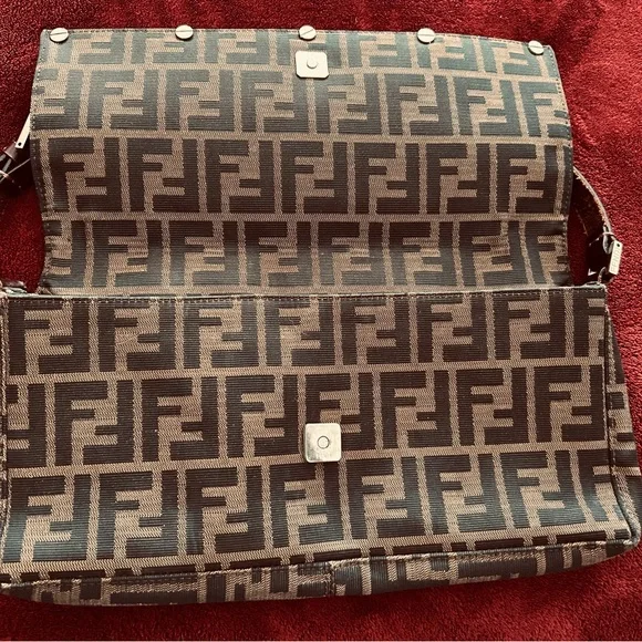 Fendi Brown Monogram Shoulder Bag - Picture 2 of 9